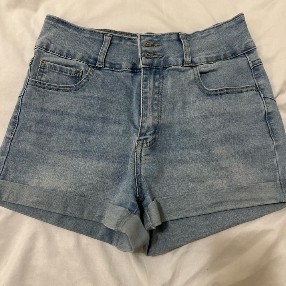 Forever 21 Light Blue Jean Shorts